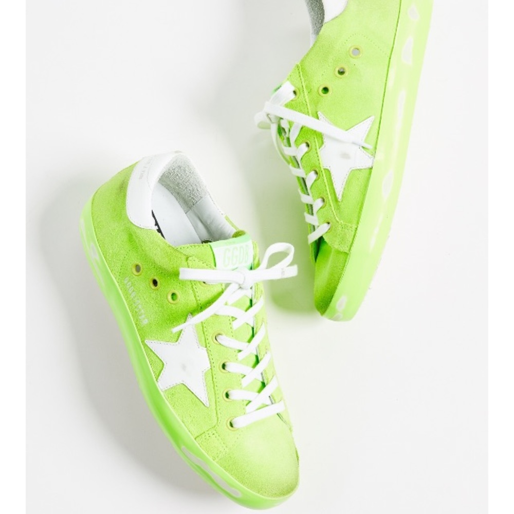 Golden Goose Superstar Sneaker Fluo Green/White 38 - Picture 2 of 9